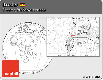 Blank Location Map of Itozho