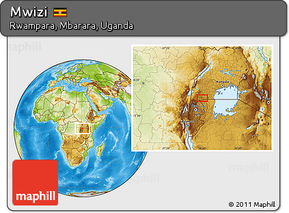 Physical Location Map of Mwizi