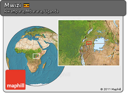 Satellite Location Map of Mwizi
