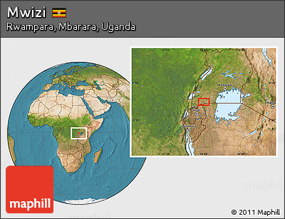 Satellite Location Map of Mwizi