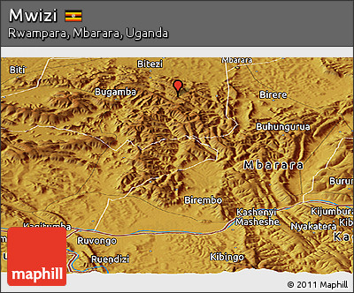Physical Panoramic Map of Mwizi
