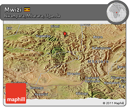 Satellite Panoramic Map of Mwizi