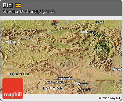 Satellite Panoramic Map of Biti