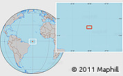 Gray Location Map of the area around 0° 52' 31" S, 30° 31' 29" W