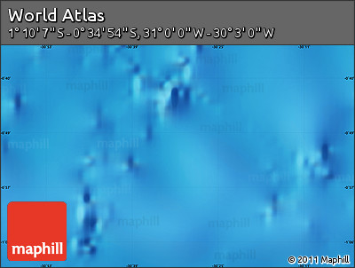 Physical Map of the Area around 0° 52' 31" S, 30° 31' 29" W