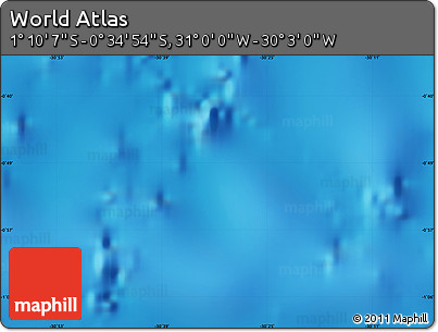 Physical Map of the Area around 0° 52' 31" S, 30° 31' 29" W
