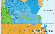 Political Map of the area around 0° 52' 31" S, 31° 31' 29" E