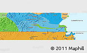 Political Panoramic Map of the area around 0° 52' 31" S, 31° 31' 29" E