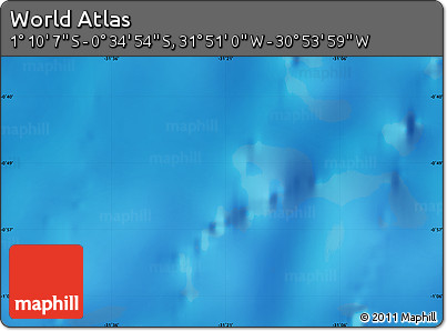 Physical Map of the Area around 0° 52' 31" S, 31° 22' 30" W