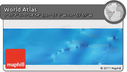 Physical Panoramic Map of the Area around 0° 52' 31" S, 31° 22' 30" W