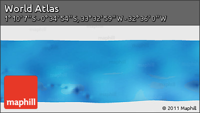 Physical Panoramic Map of the Area around 0° 52' 31" S, 33° 4' 30" W