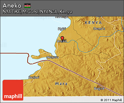 Physical 3D Map of Aneko