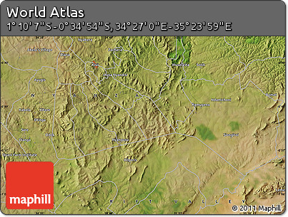 Satellite Map of the Area around 0° 52' 31" S, 34° 55' 29" E