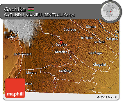 Physical 3D Map of Gachika