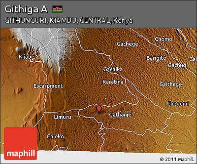 Physical 3D Map of Githiga A