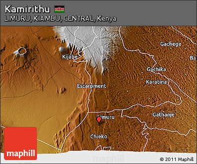Physical 3D Map of Kamirithu
