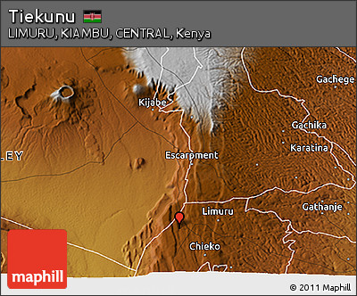 Physical 3D Map of Tiekunu