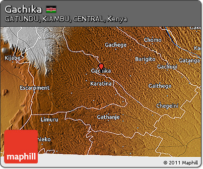 Physical 3D Map of Gachika