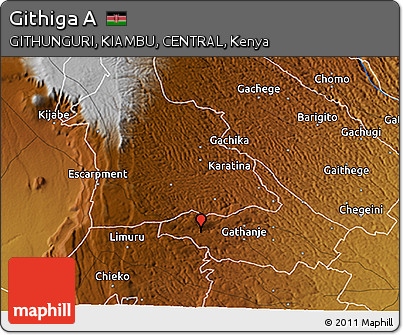 Physical 3D Map of Githiga A