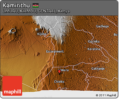 Physical 3D Map of Kamirithu