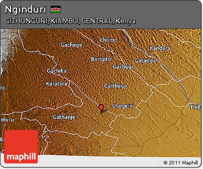 Physical 3D Map of Nginduri