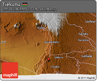 Physical 3D Map of Tiekunu