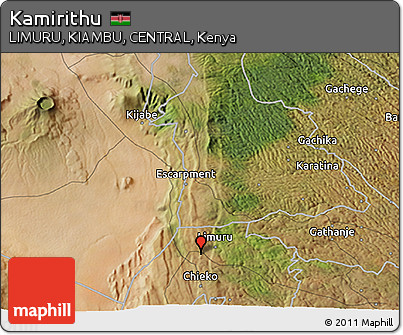 Satellite 3D Map of Kamirithu