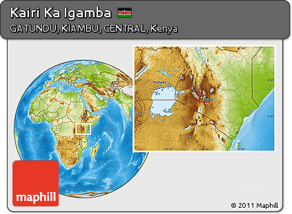 Physical Location Map of Kairi Ka Igamba