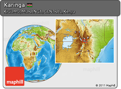 Physical Location Map of Karinga