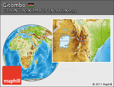 Physical Location Map of Gitombo