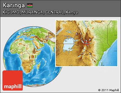 Physical Location Map of Karinga