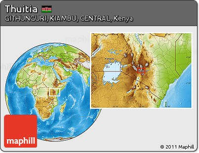 Physical Location Map of Thuitia