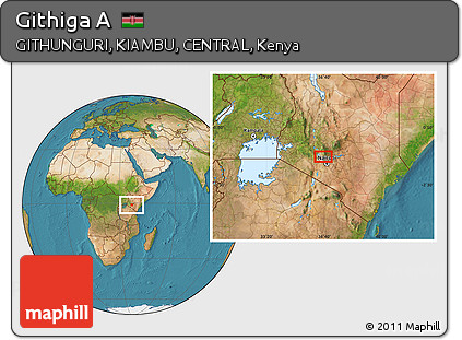 Satellite Location Map of Githiga A