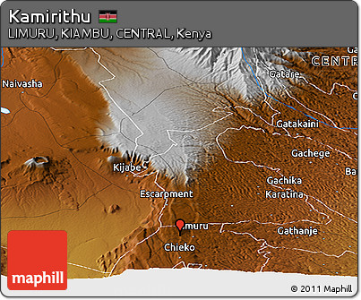 Physical Panoramic Map of Kamirithu
