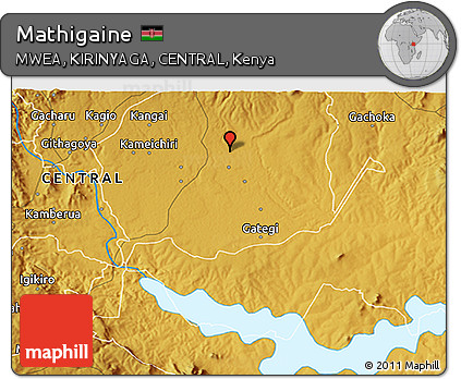 Physical 3D Map of Mathigaine