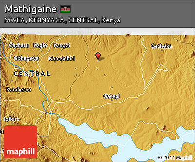 Physical 3D Map of Mathigaine