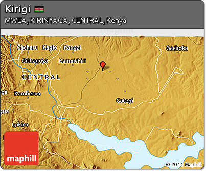 Physical 3D Map of Kirigi