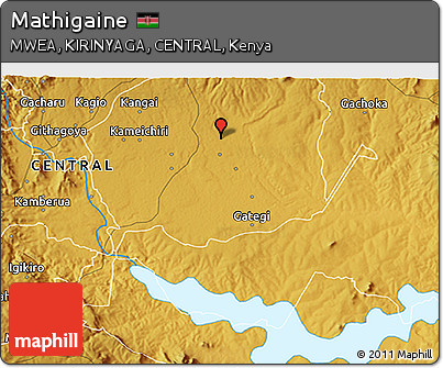 Physical 3D Map of Mathigaine