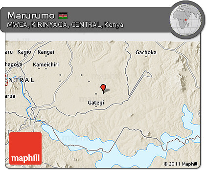 Shaded Relief 3D Map of Marurumo