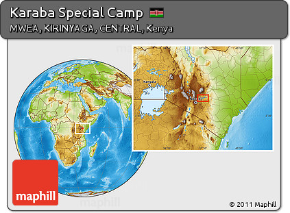 Physical Location Map of Karaba Special Camp