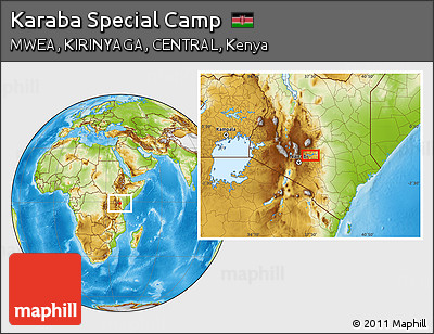 Physical Location Map of Karaba Special Camp