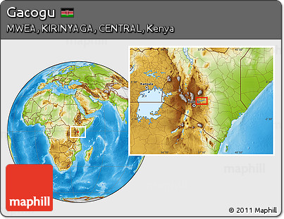 Physical Location Map of Gacogu