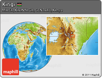 Physical Location Map of Kirigi