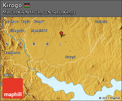 Physical Map of Kirogo