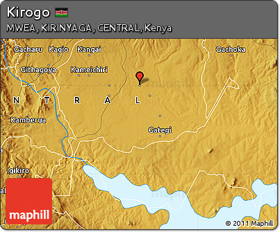 Physical Map of Kirogo