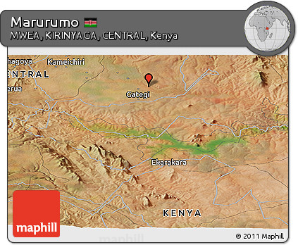 Satellite Panoramic Map of Marurumo