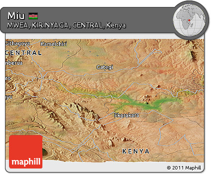 Satellite Panoramic Map of Miu