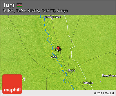 Physical 3D Map of Tuni