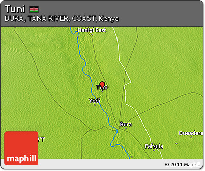 Physical 3D Map of Tuni
