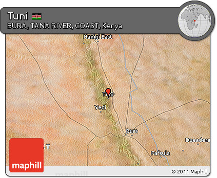 Satellite 3D Map of Tuni